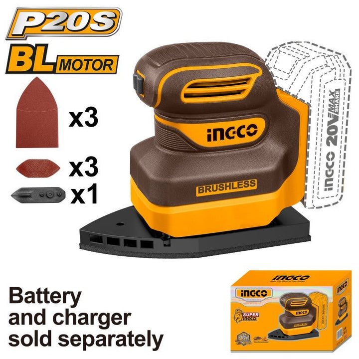 Levigatrice palmare a batteria brushless nuda - Perrone Shop