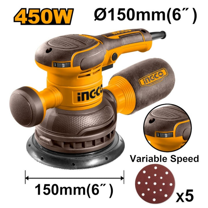 Levigatrice Rotante 450w C/5pz Carta Abr.