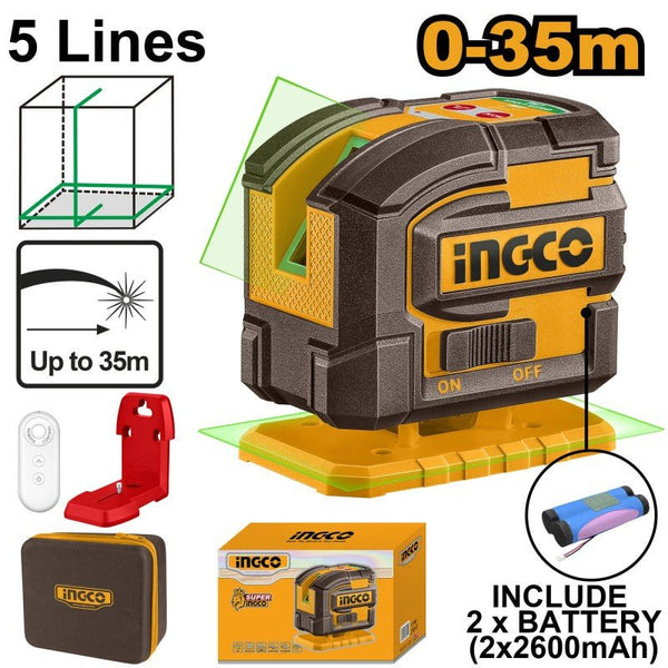 Livella laser autolivellante 0 - 35m con 2 batterie - Perrone Shop