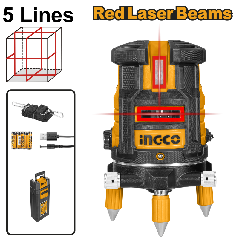 Livella laser  autoreg. 0-30M (RAGGIO ROSSO)