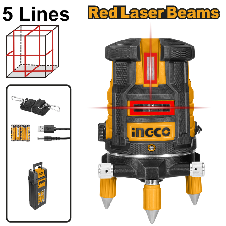 Livella laser  autoreg. 0-30M (RAGGIO ROSSO)
