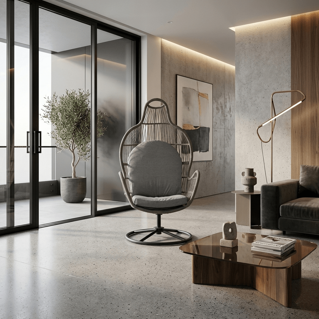 Poltrona rotante di design Rosmary – comfort ed eleganza per ogni ambiente - Perrone Shop
