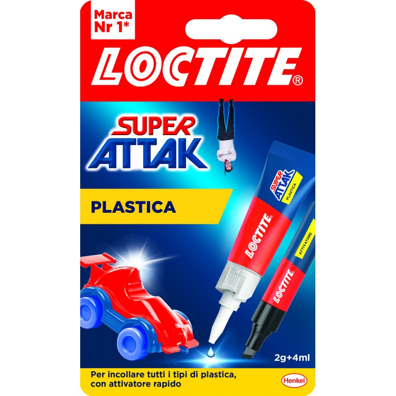Loctite super attak plastica 2 gr+4 ml