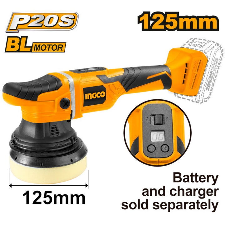 Lucidatrice a Batteria 125mm 20v Nuda