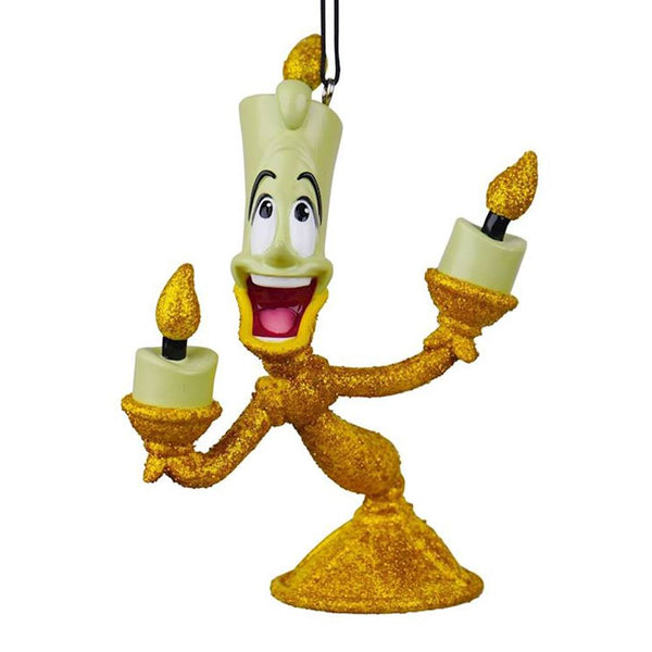 Lumière Disney: decorazione natalizia dorata in resina da 10 cm
