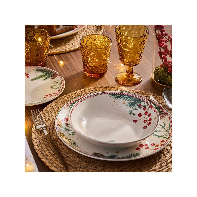Madison Candy Christmas Serv. Tavola 18 Pz | Tognana