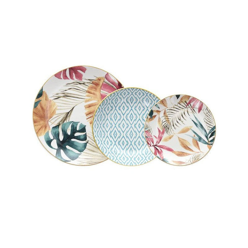 Madison Tropical rose Servizio Tavola 18 Pezzi | Tognana