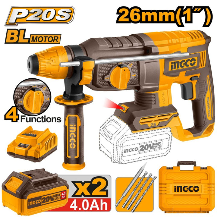 Martello Demolitore A Batt. 20v 26mm 4funzioni