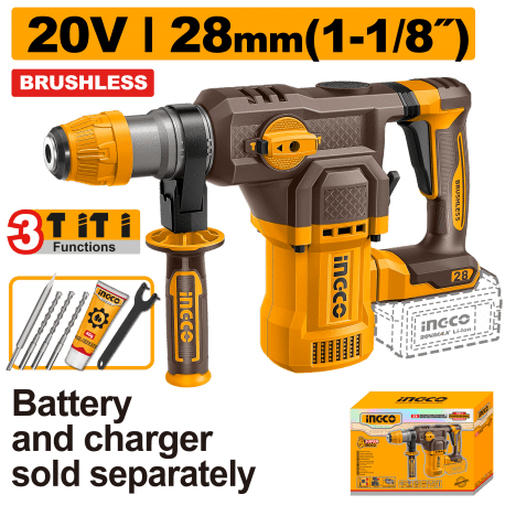 Martello Demolitore Brushless 28mm 3 Funzioni Nudo - Perrone Shop