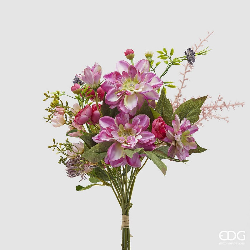Mazzo Dalia Con Foglie H35 | Enzo De Gasperi