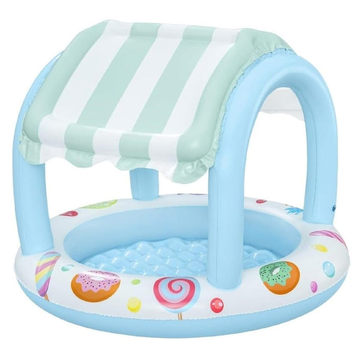Piscina Gonfiabile Bestway Sweet Shoppe con Parasole e Fondo Morbido