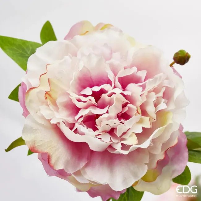 Bell Peonia artificiale ramo H55cm | EDG - Perrone Shop