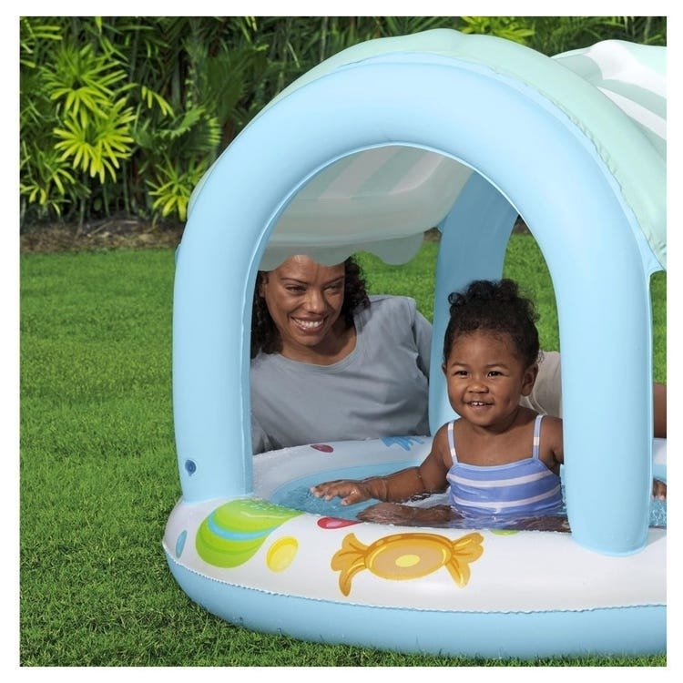 Piscina Gonfiabile Bestway Sweet Shoppe con Parasole e Fondo Morbido - Perrone Shop