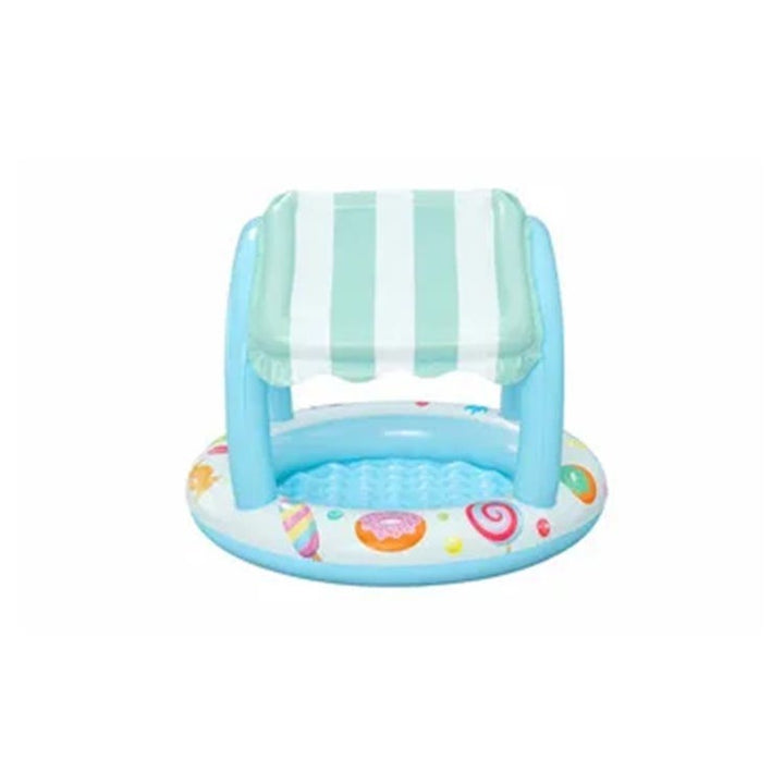 Piscina Gonfiabile Bestway Sweet Shoppe con Parasole e Fondo Morbido