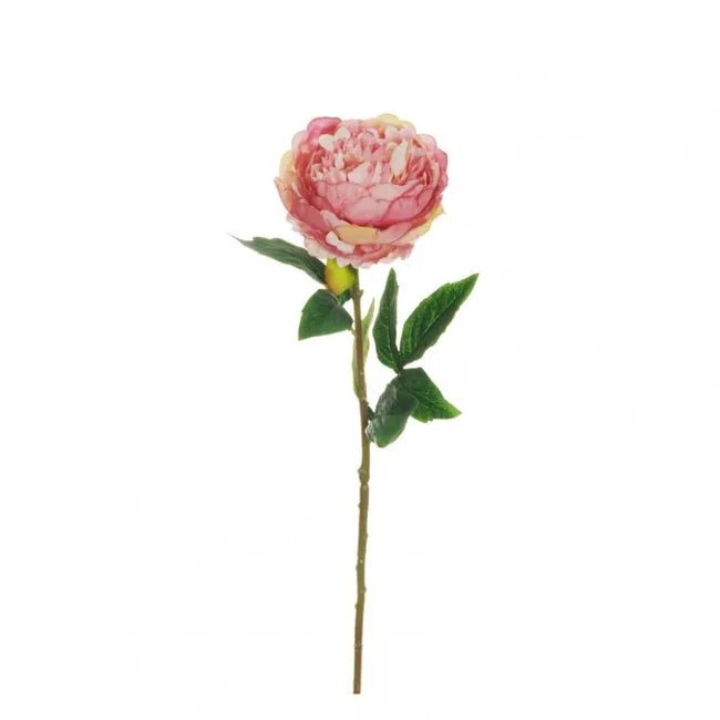 Bell Peonia artificiale ramo H55cm | EDG - Perrone Shop