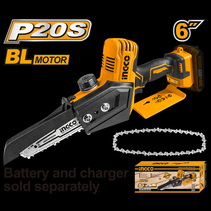 Mini elettrosega a batteria Ingco 20 V NUDA