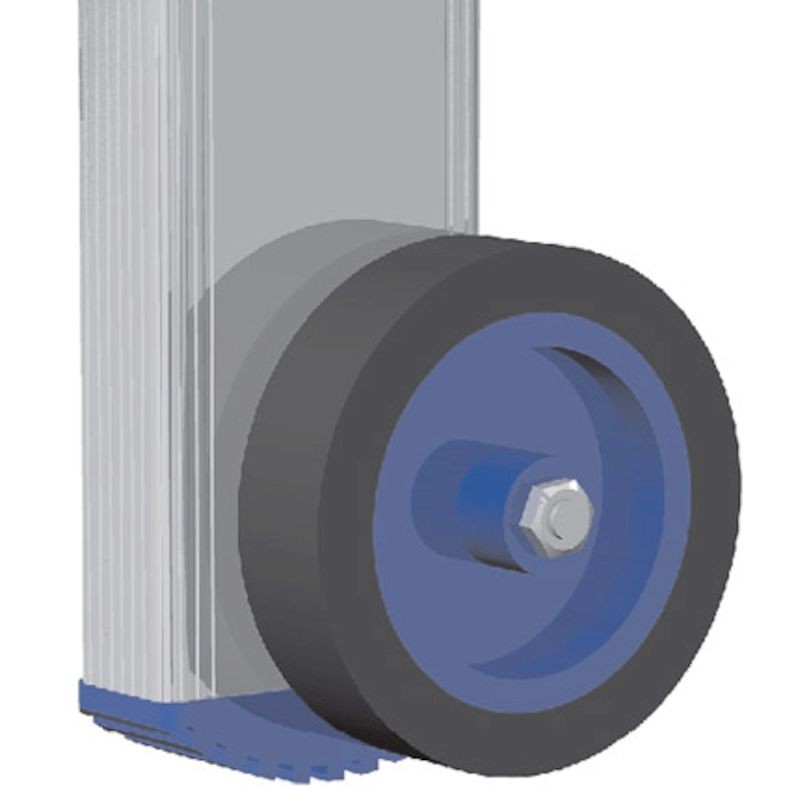 Minio trabattello alluminio h1,63 con piano lavoro