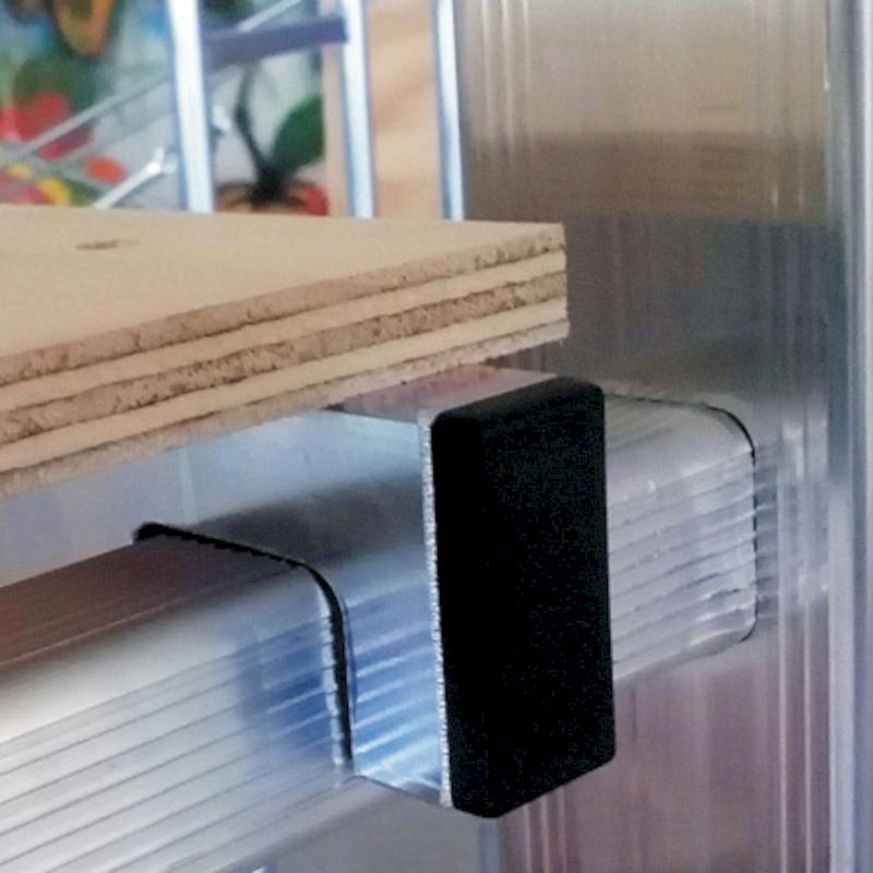 Minio trabattello alluminio h1,63 con piano lavoro