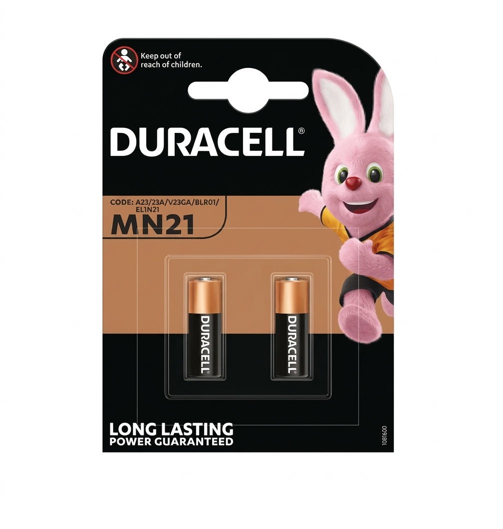Pila Duracell MN21-X2 A23 12V – Confezione da 2 - Perrone Shop