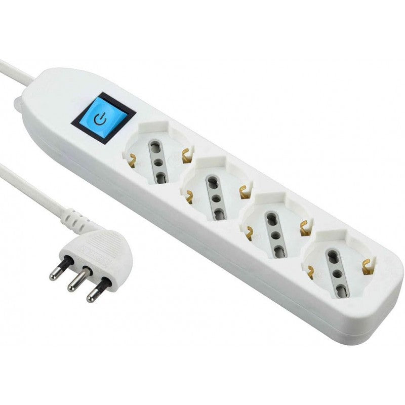 Multipresa 4 posti Spina 16A Bianca