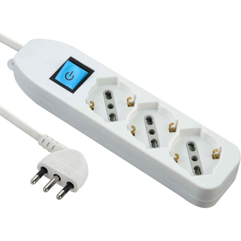 Multipresa Universale 3 posti Bianca