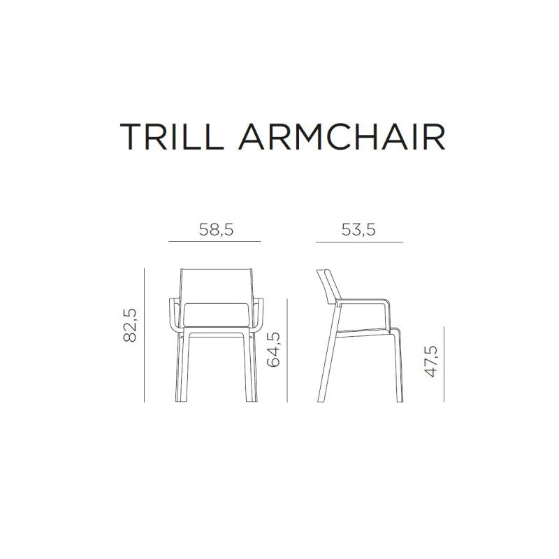 Poltrona da giardino Nardi Trill Armchair
