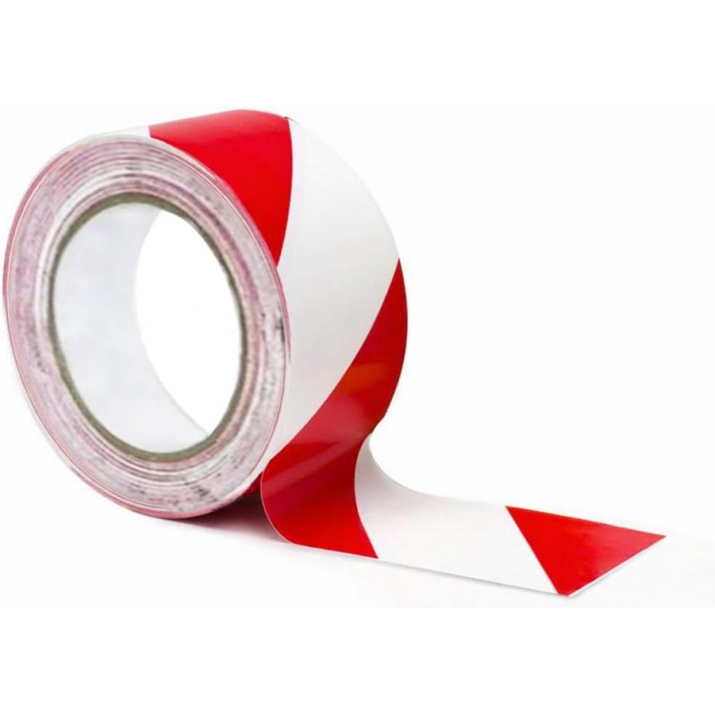 Nastro segnaletico bianco rosso