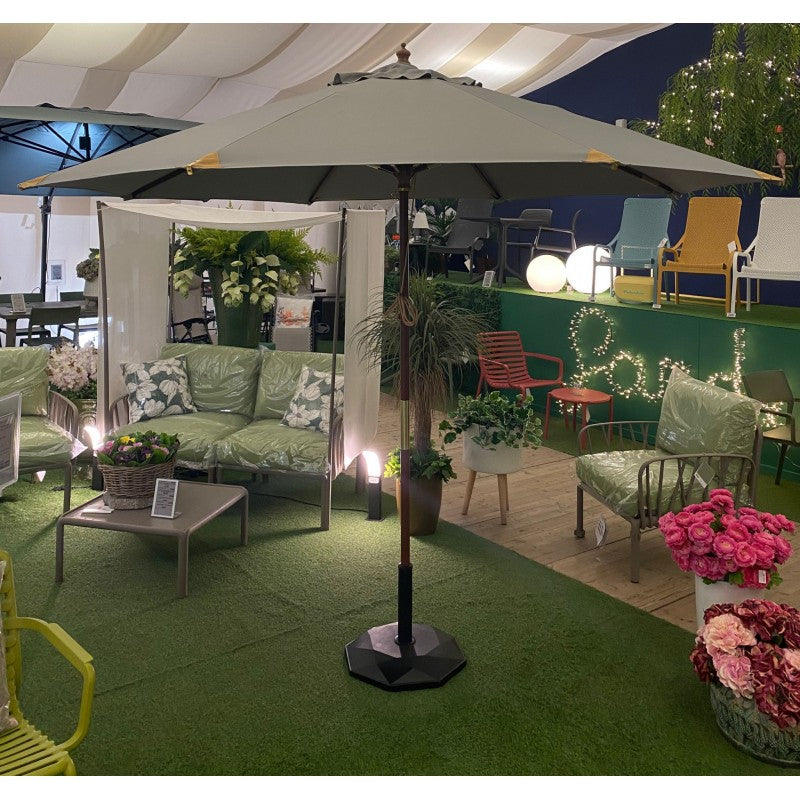 Ombrellone da giardino 3m in legno indonesiano Moia