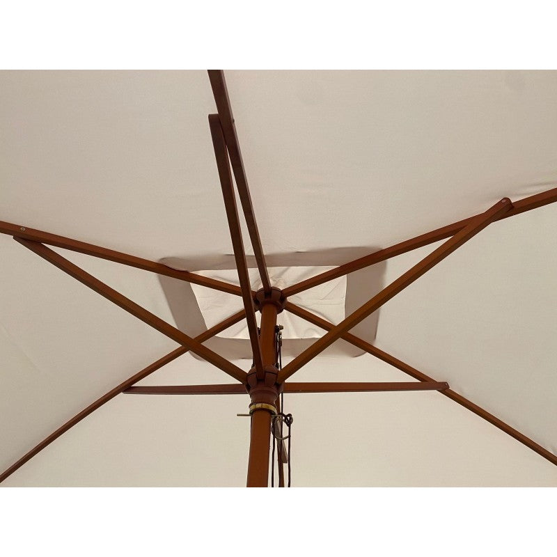 Ombrellone da giardino in legno De Lux 3x2 mt Moia