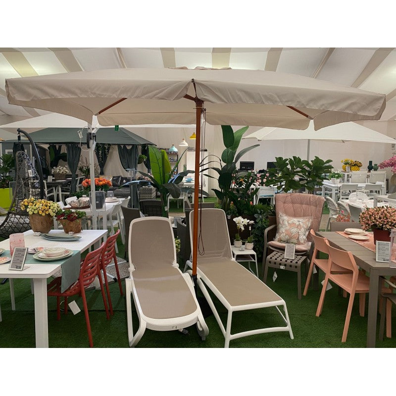 Ombrellone da giardino in legno De Lux 3x2 mt Moia