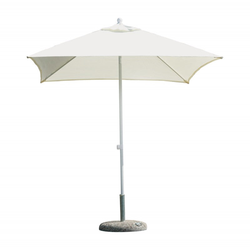 Ombrellone da giardino quadrato 2,2x2,2 m con fusto bianco Moia