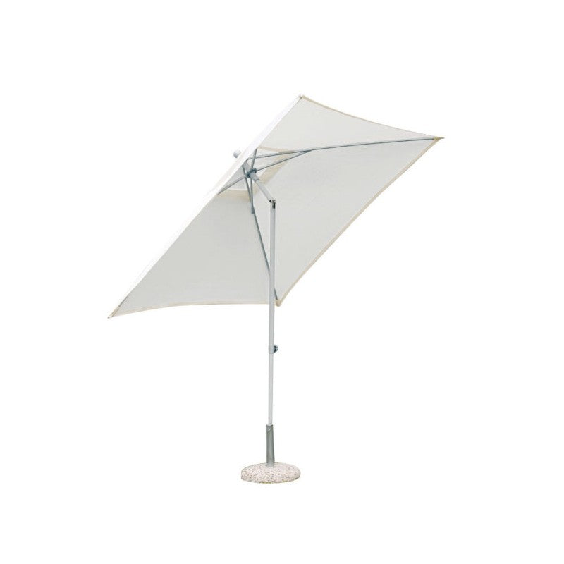 Ombrellone da giardino quadrato 2,2x2,2 m con fusto bianco Moia