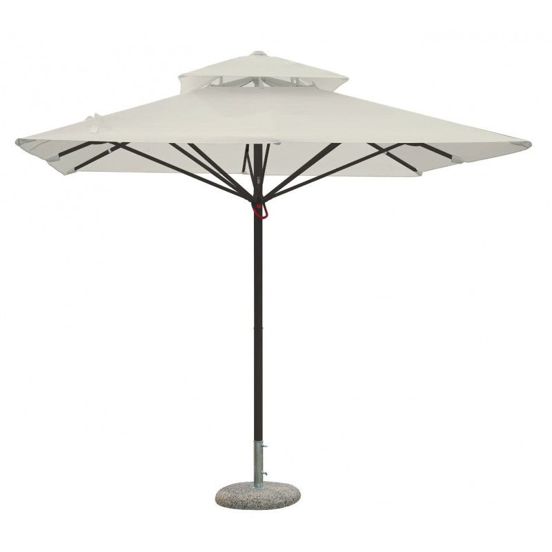 Ombrellone da Giardino in alluminio 3x3 mt Push Up Moia