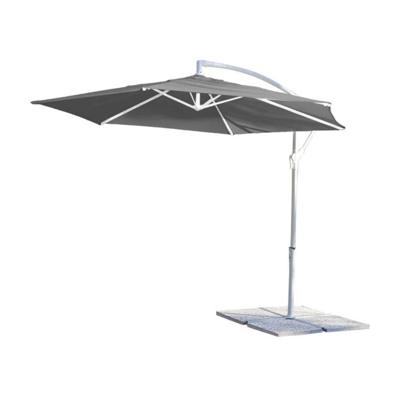 Ombrellone Eris  Grigio con palo laterale  3mt