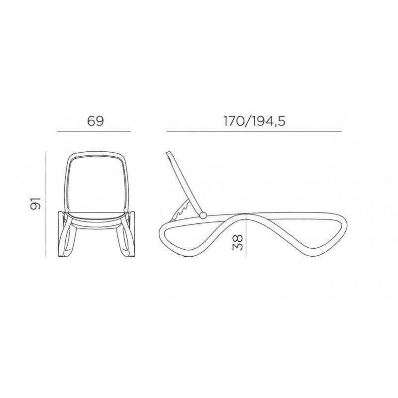 Lettino prendisole Omega Nardi