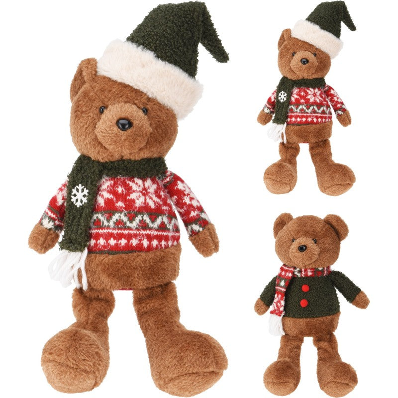 Orso Peluche Natale 33cm