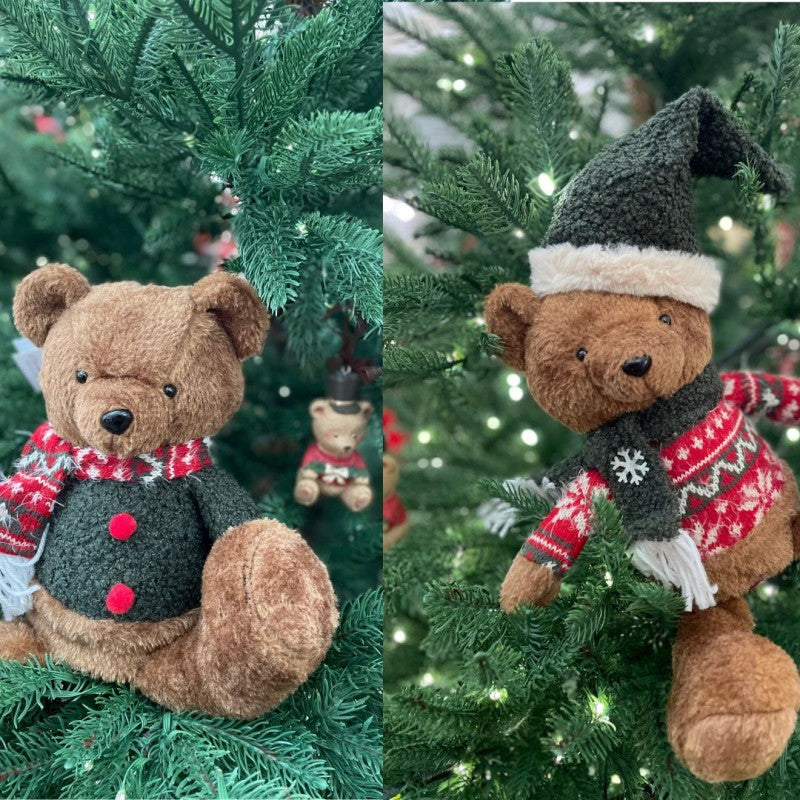 Orso Peluche Natale 33cm