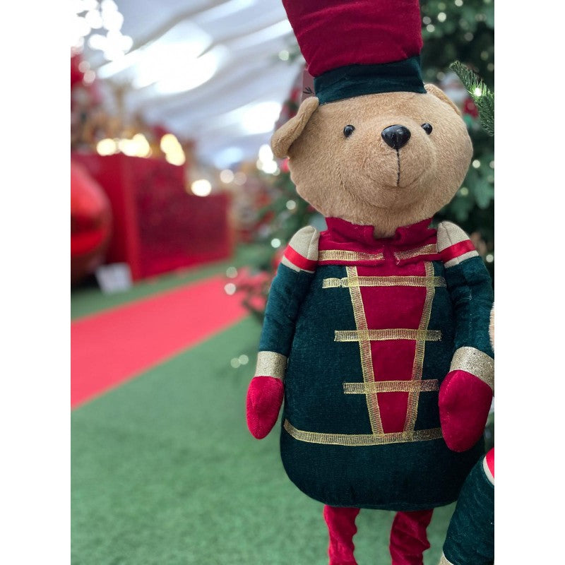 Orso Soldatino Schiaccianoci con Gambe Allungabili