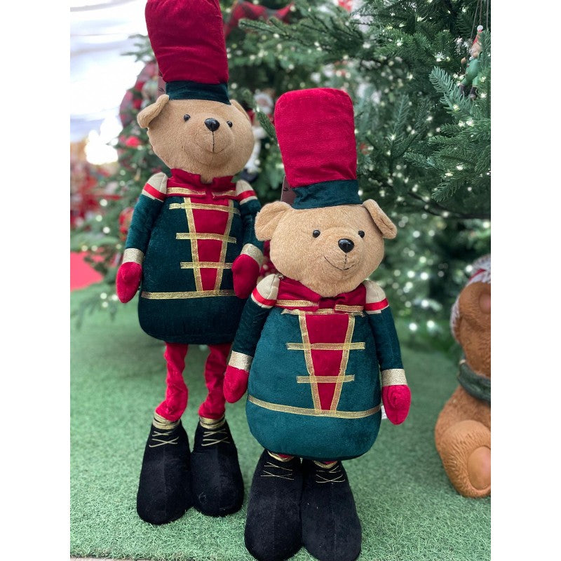 Orso Soldatino Schiaccianoci con Gambe Allungabili