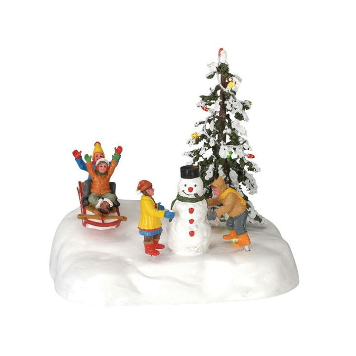 Paesaggio Giochi Con Il Pupazzo Di Neve - Lemax