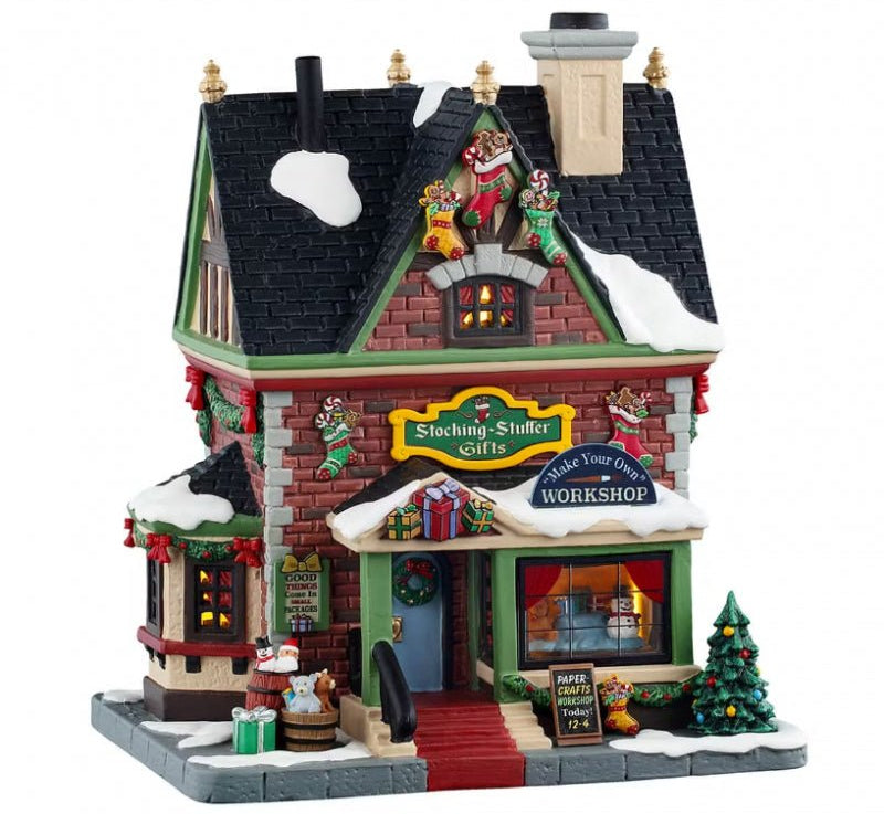 Paesaggio Negozio Calze Di Natale - Lemax - Perrone Shop