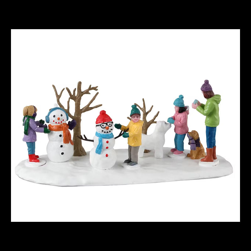 Paesaggio pupazzi di neve e amici-Lemax