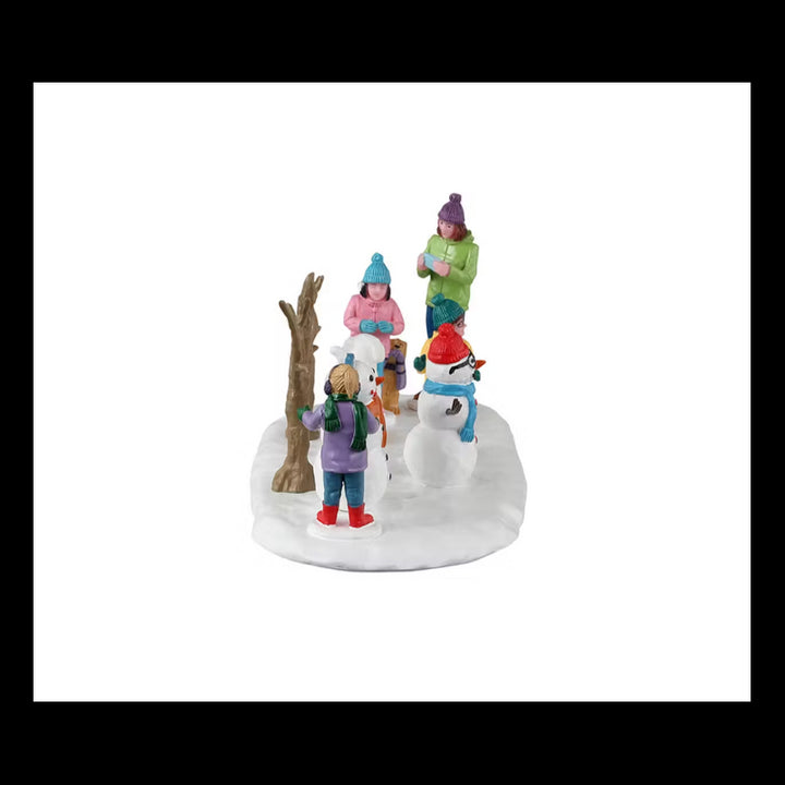 Paesaggio pupazzi di neve e amici-Lemax