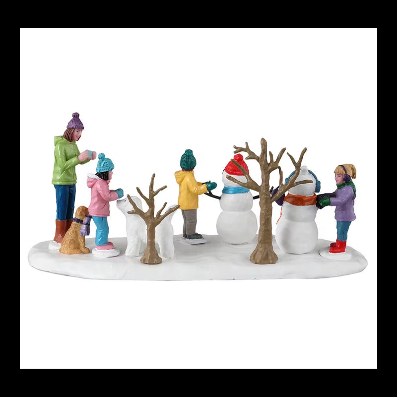 Paesaggio pupazzi di neve e amici-Lemax