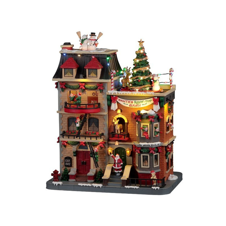 Festa di Babbo Natale sul tetto - Lemax
