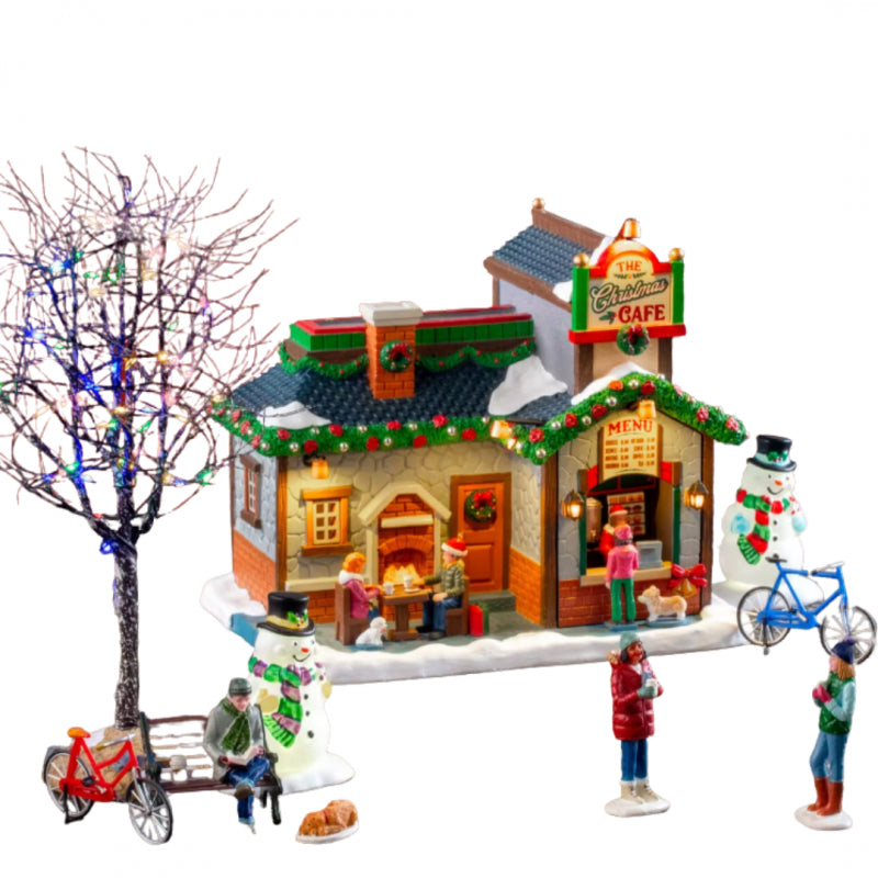 Paesaggio Set Il Caffe' di Natale - Lemax
