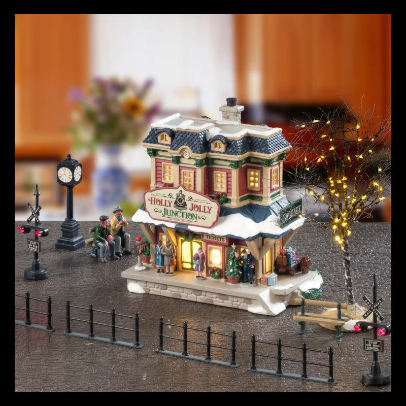 Paesaggio Set Stazione Holly Jolly - Lemax
