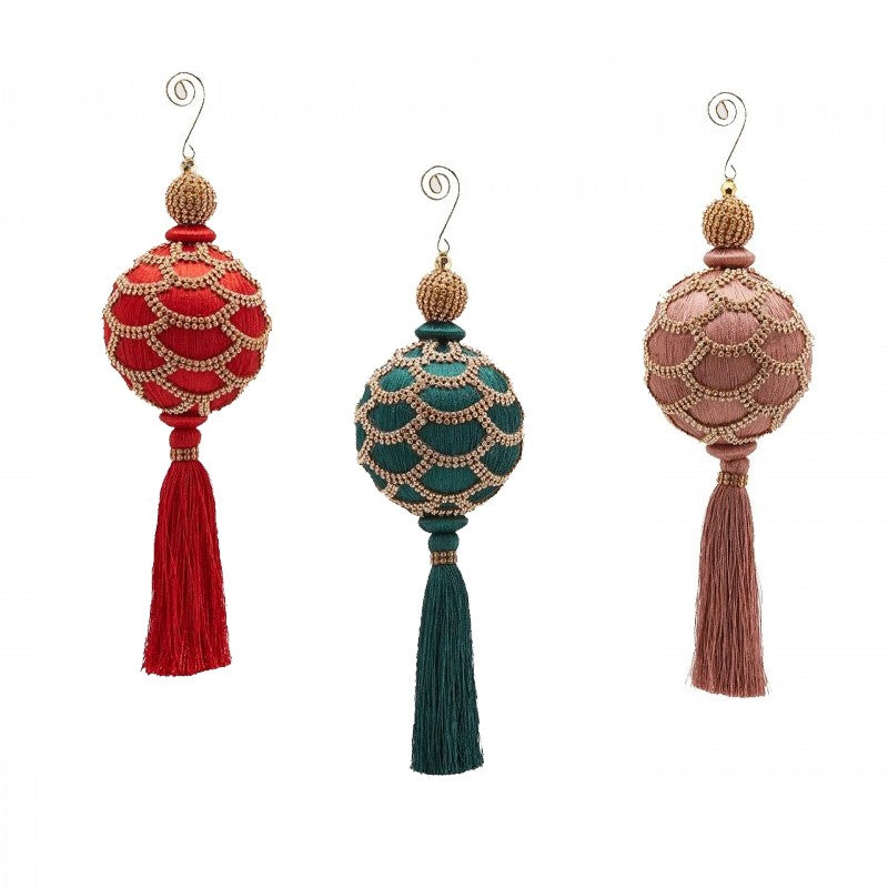 Nappa a Palla Gemme in Diversi Colori H.28 cm