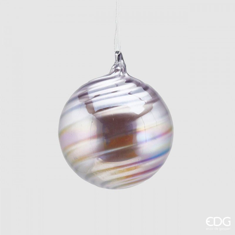 Palla In Vetro Spiral Diametro 9 Cm |EDG
