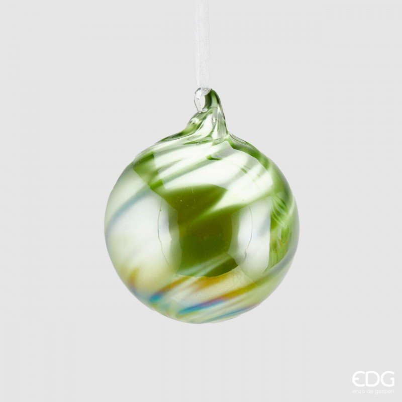 Palla In Vetro Spiral Diametro 9 Cm |EDG